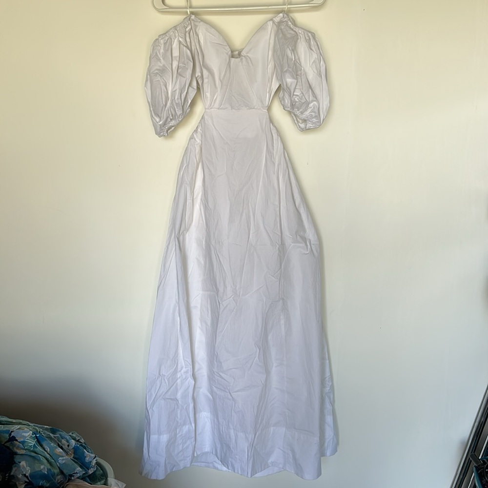 BARDOT MAKAELA MIDI DRESS US 2 XS white - Picture 2 of 14